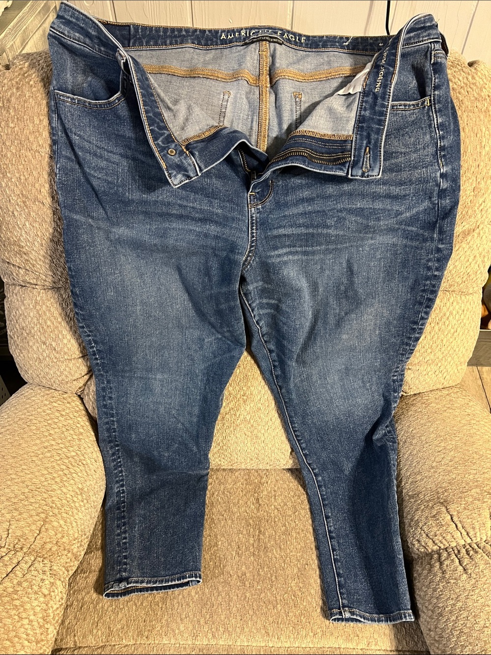 Aerie High-Rise Curvy Jeans - Blue
